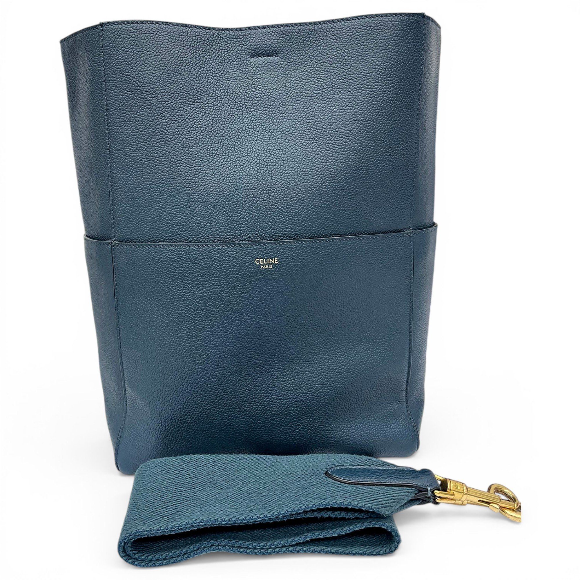 Seau Sangle leather handbag