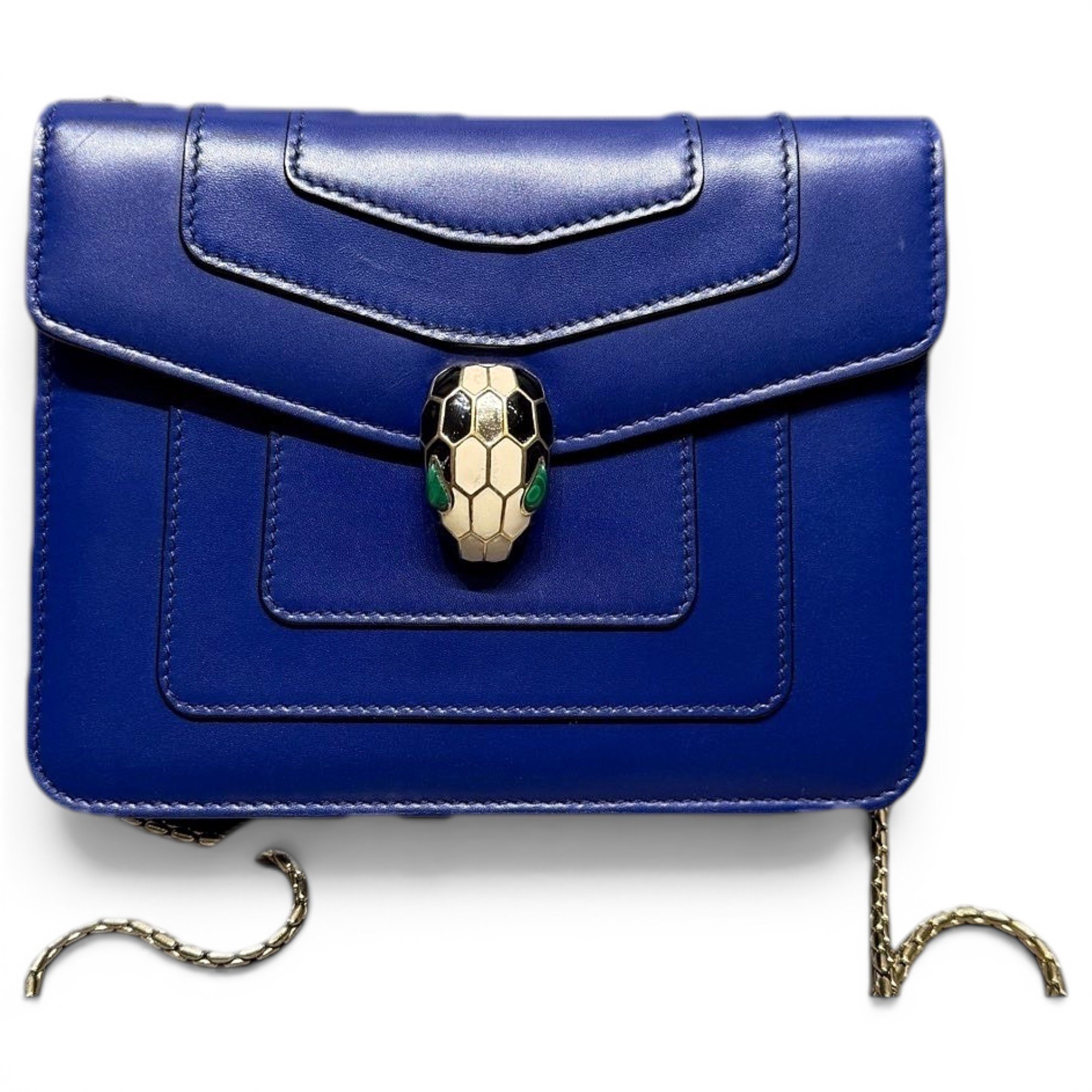 Serpenti leather handbag
