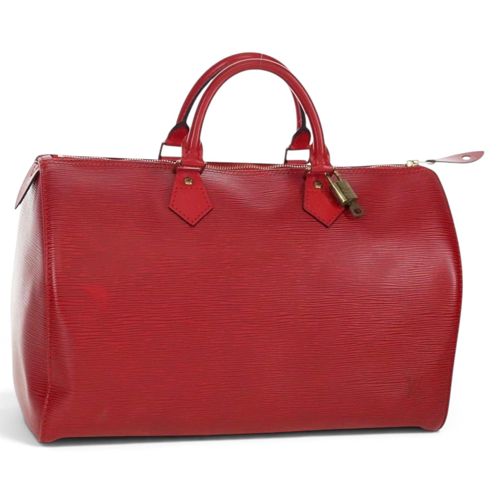 Speedy leather bowling bag