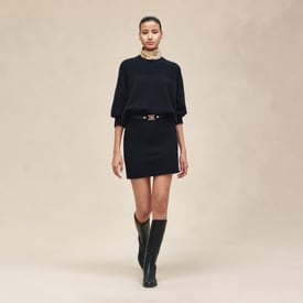 Cashmere short skirt