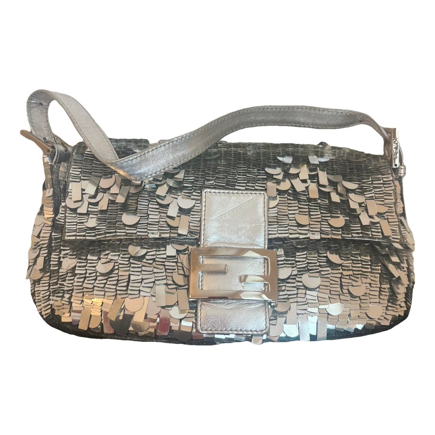 Baguette glitter handbag