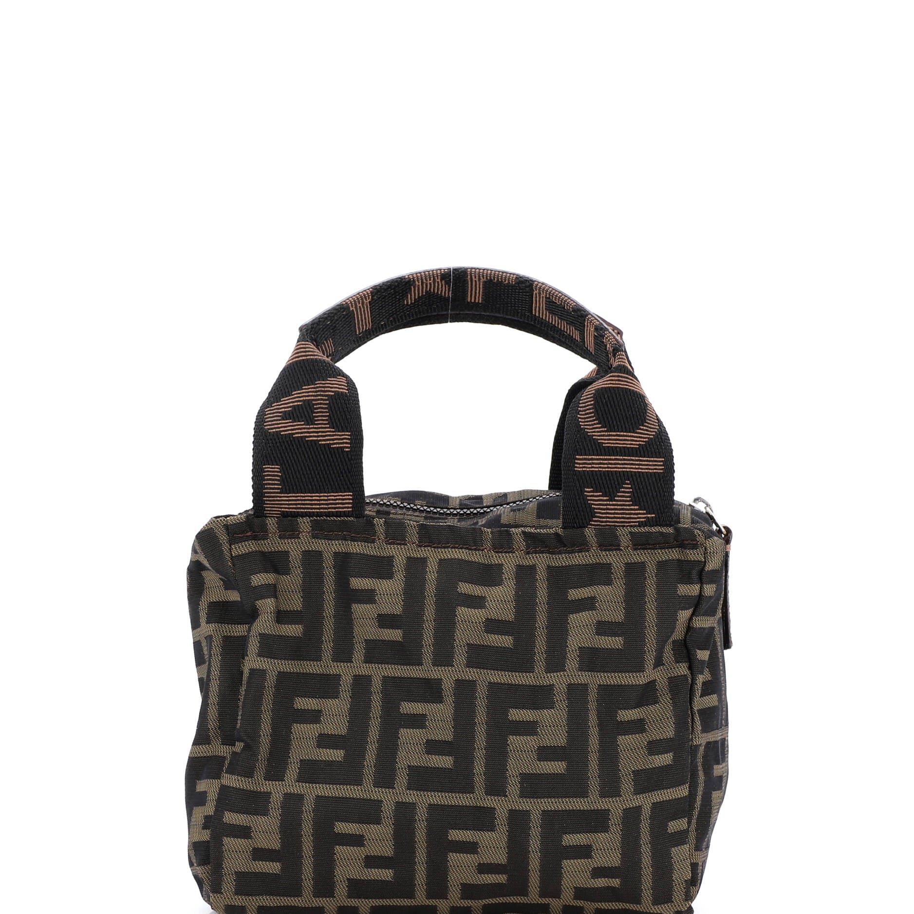 Fendi Vintage 1925 Cosmetic Tote Zucca Canvas Mini