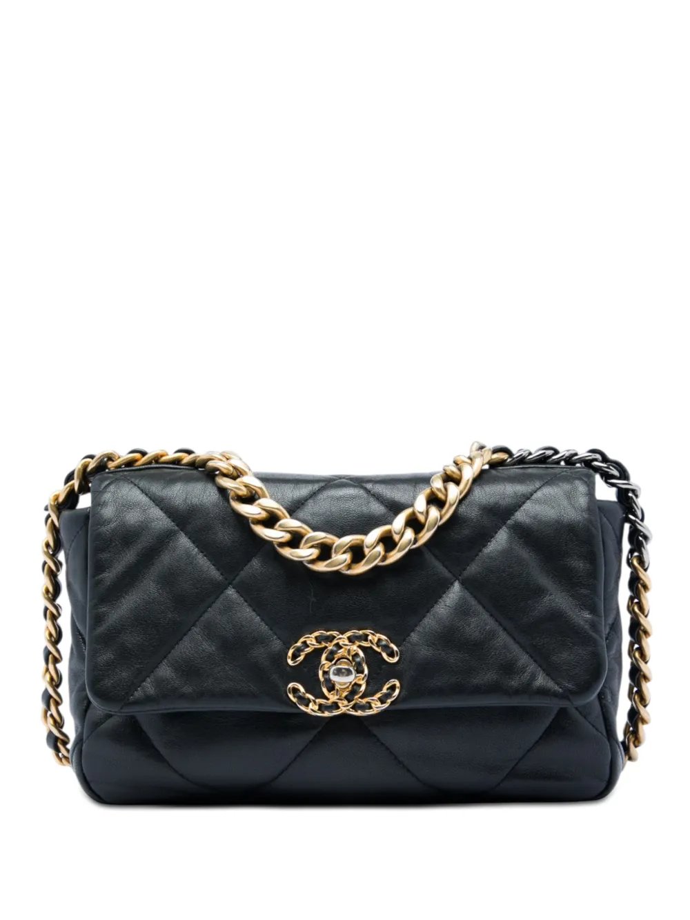2019 Medium Lambskin 19 Flap satchel