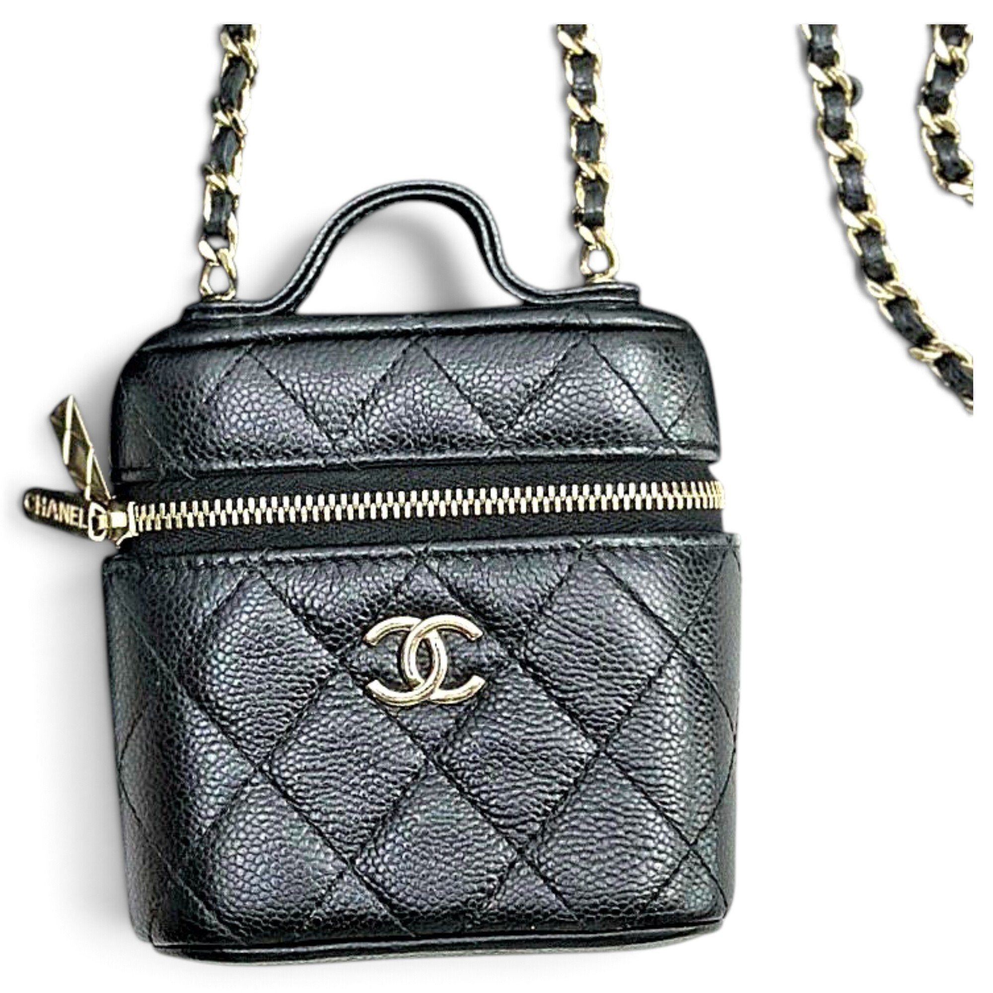 Trendy CC Vanity leather handbag