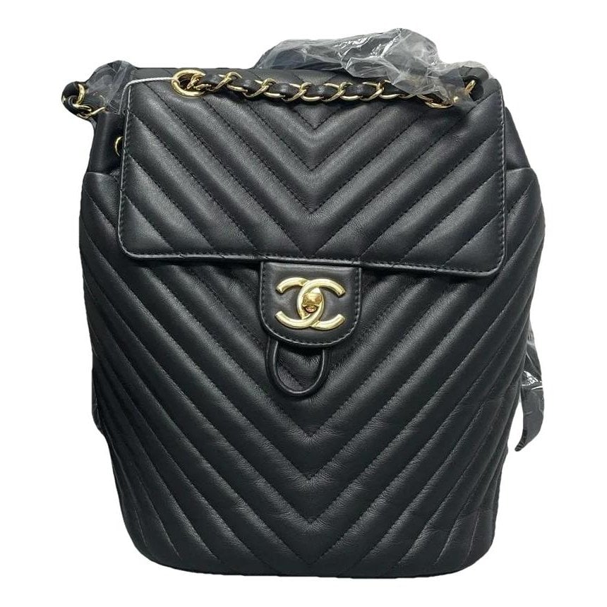 Leather backpack