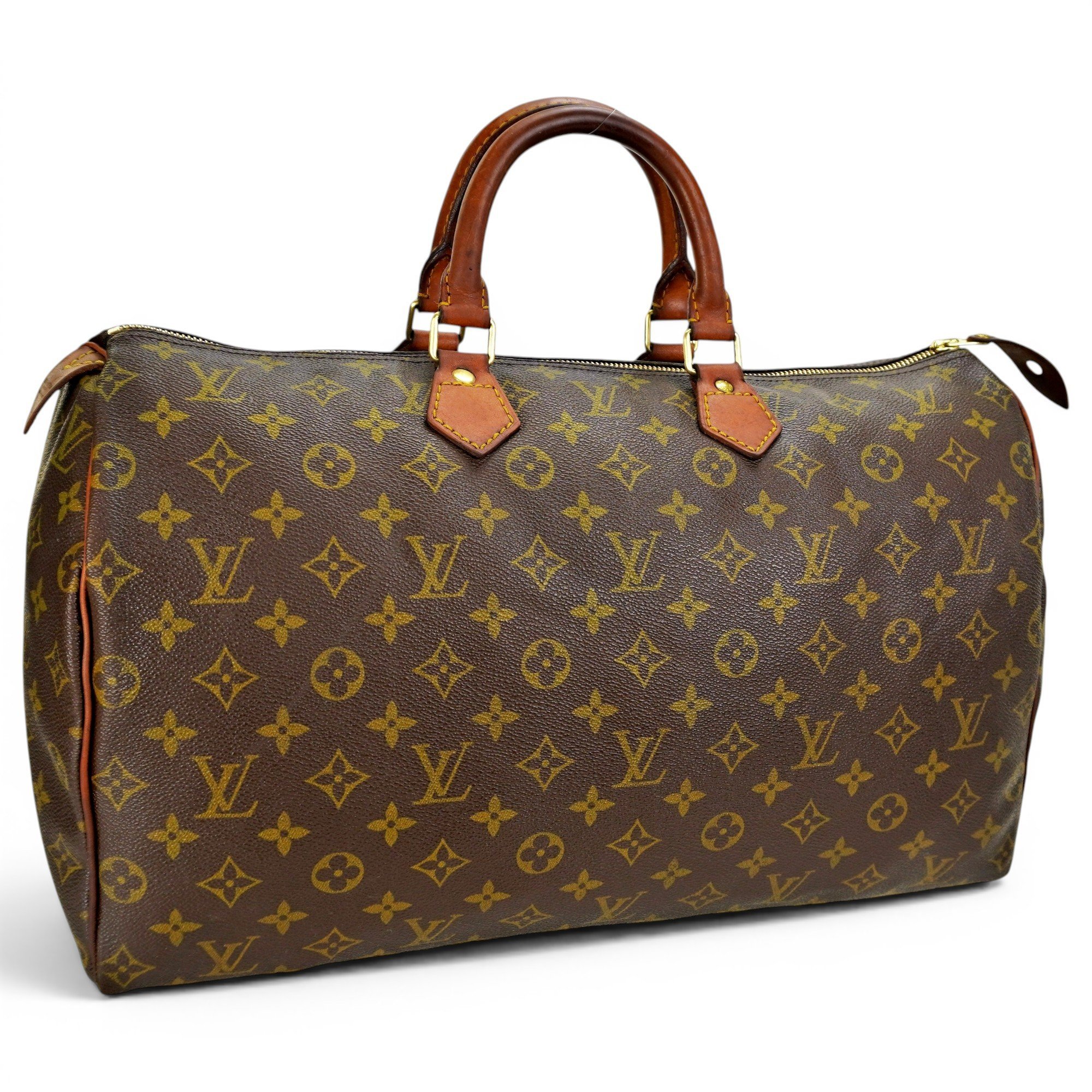 Speedy leather tote