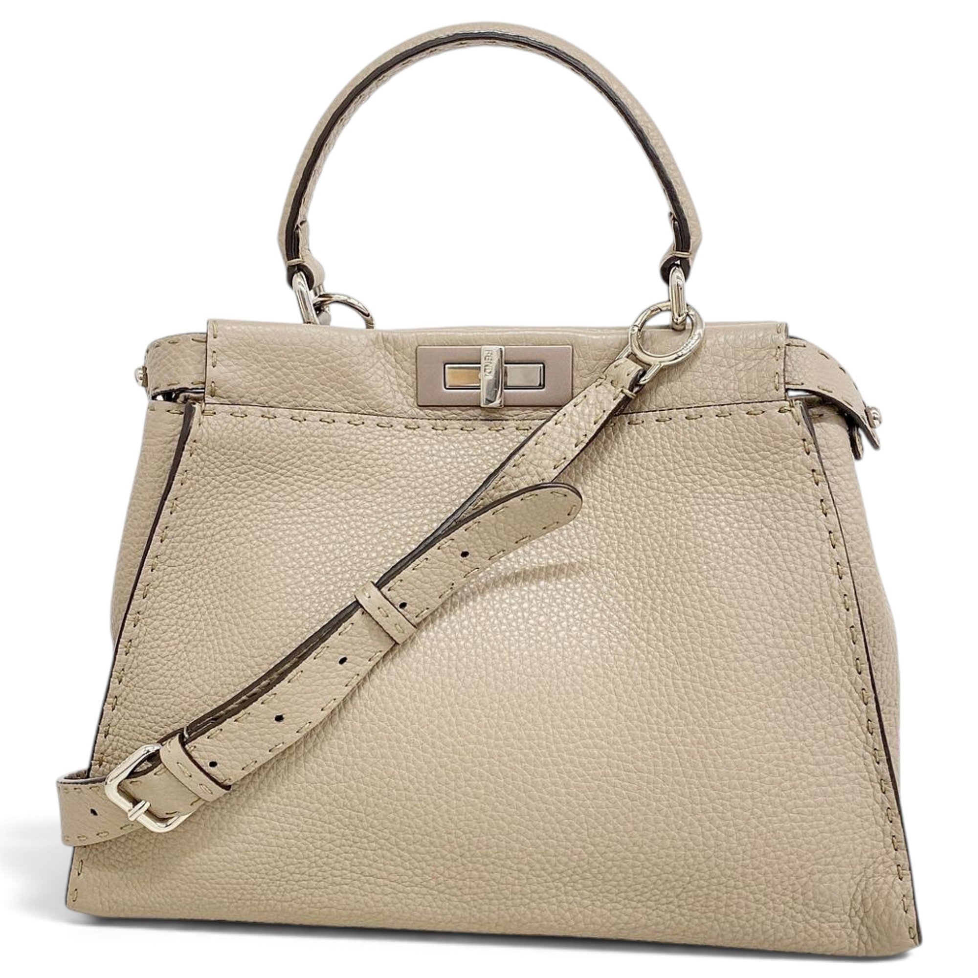 Peekaboo leather handbag
