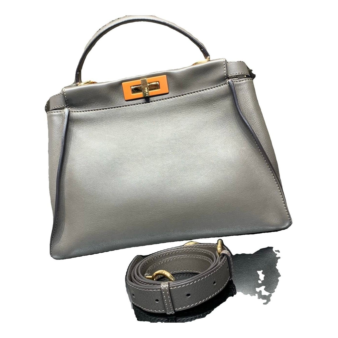 Peekaboo leather handbag