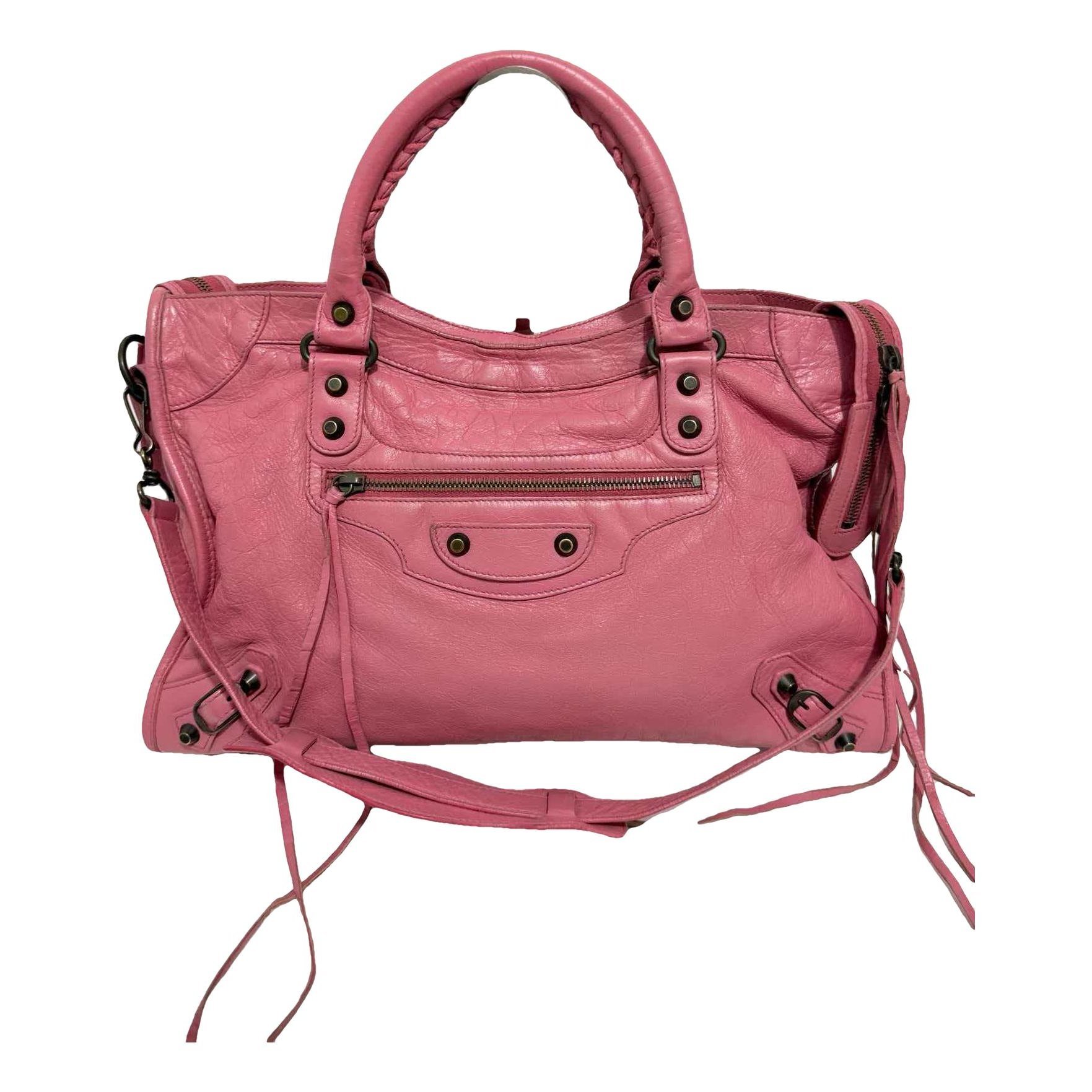 City leather bag