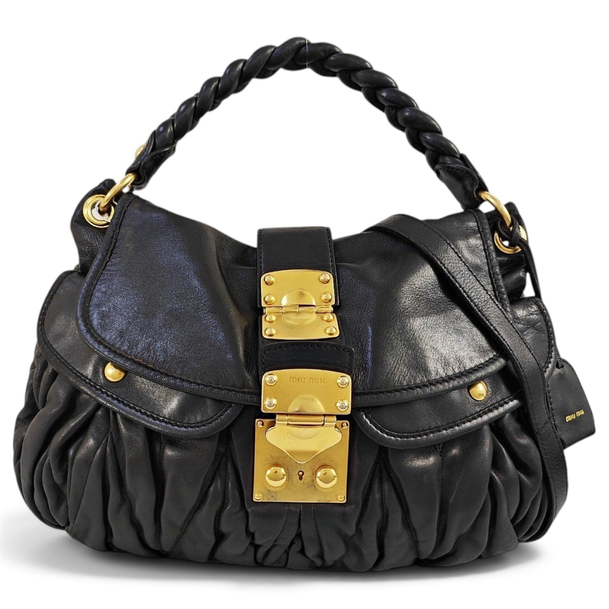 Miu Miu Coffer leather handbag