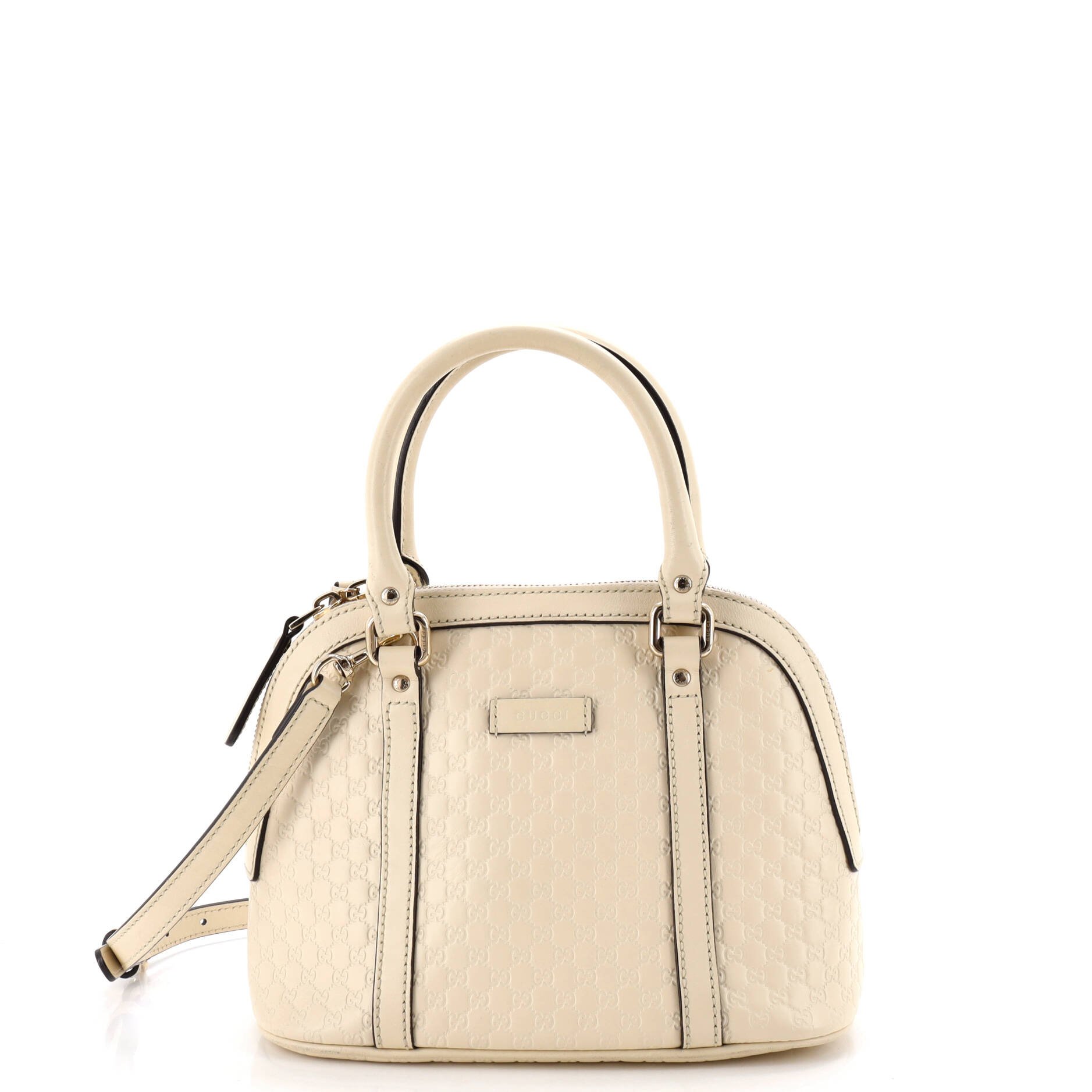 Convertible Dome Satchel Microguccissima Leather Mini