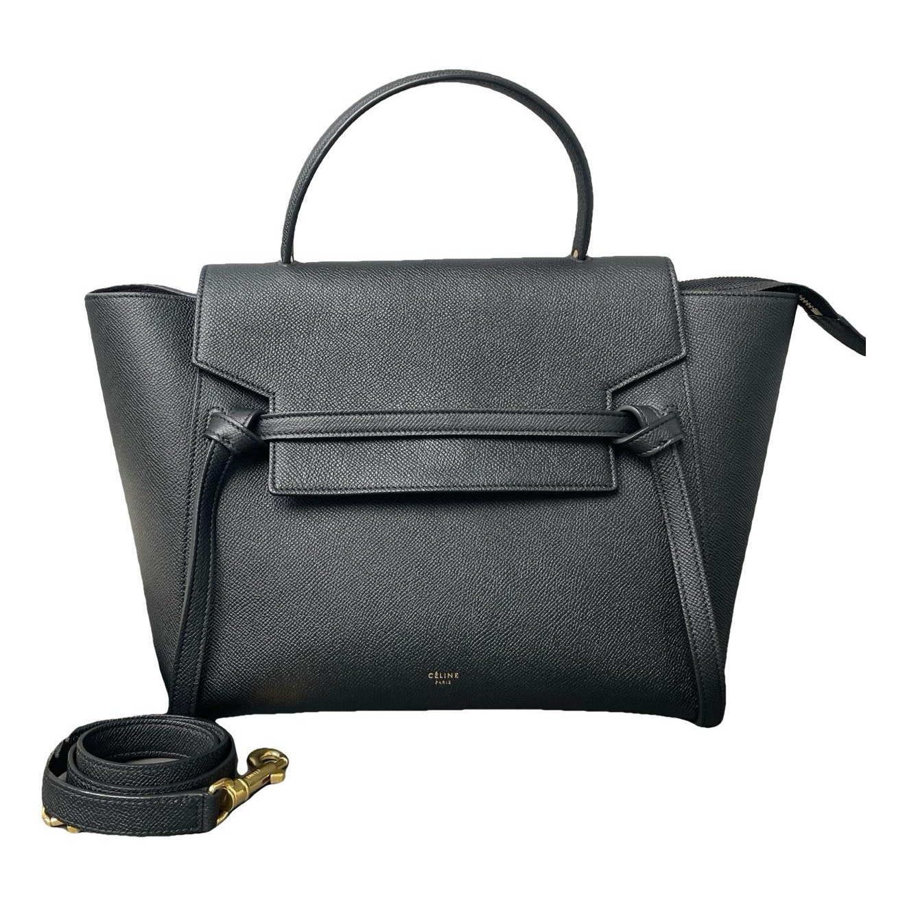 Belt leather handbag
