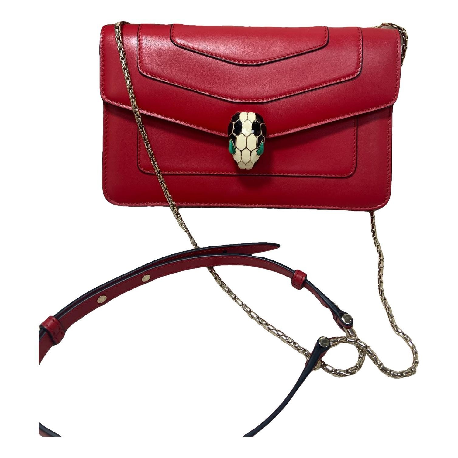Serpenti leather crossbody bag