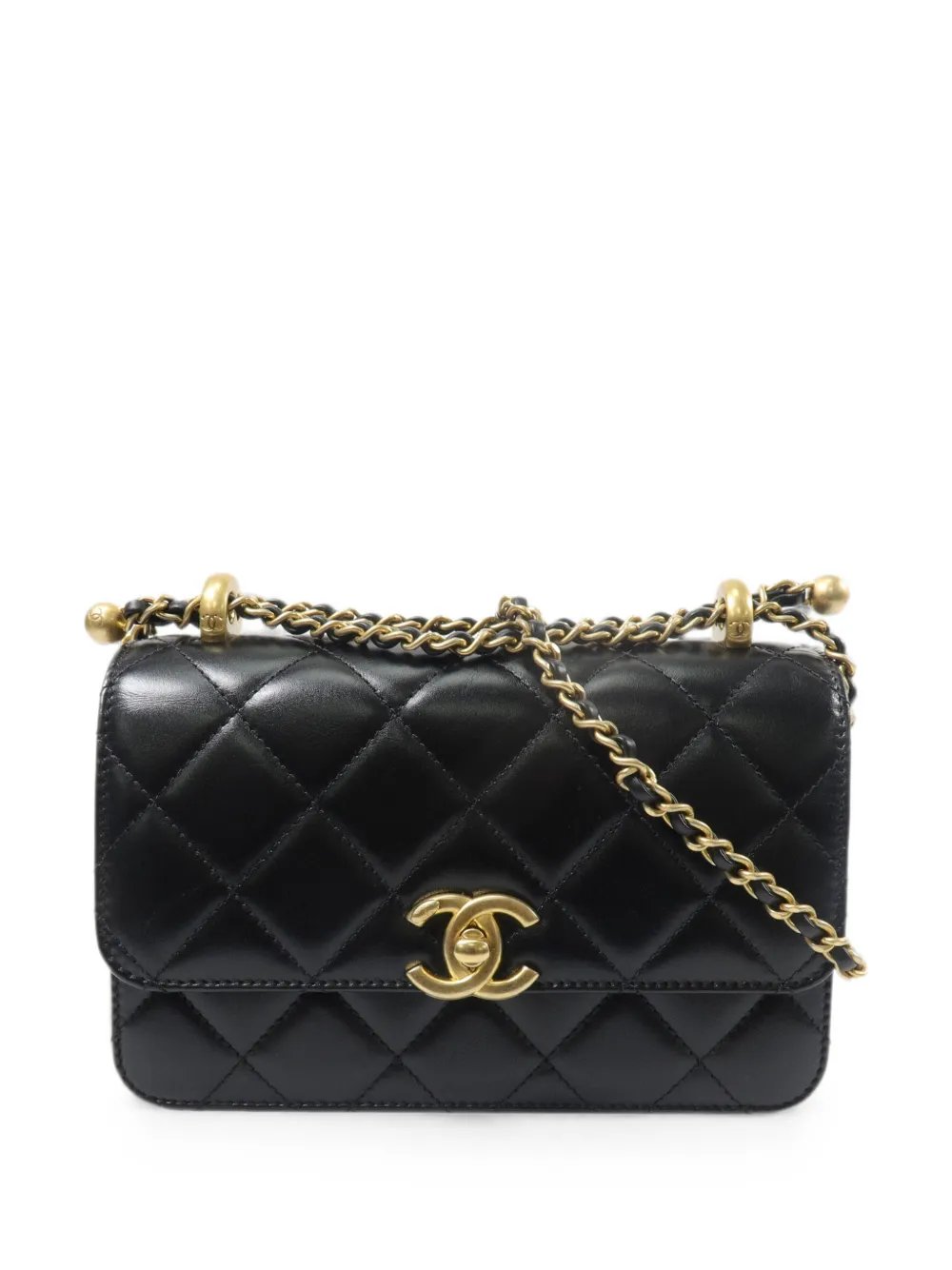 mini CC turn-lock quilted shoulder bag