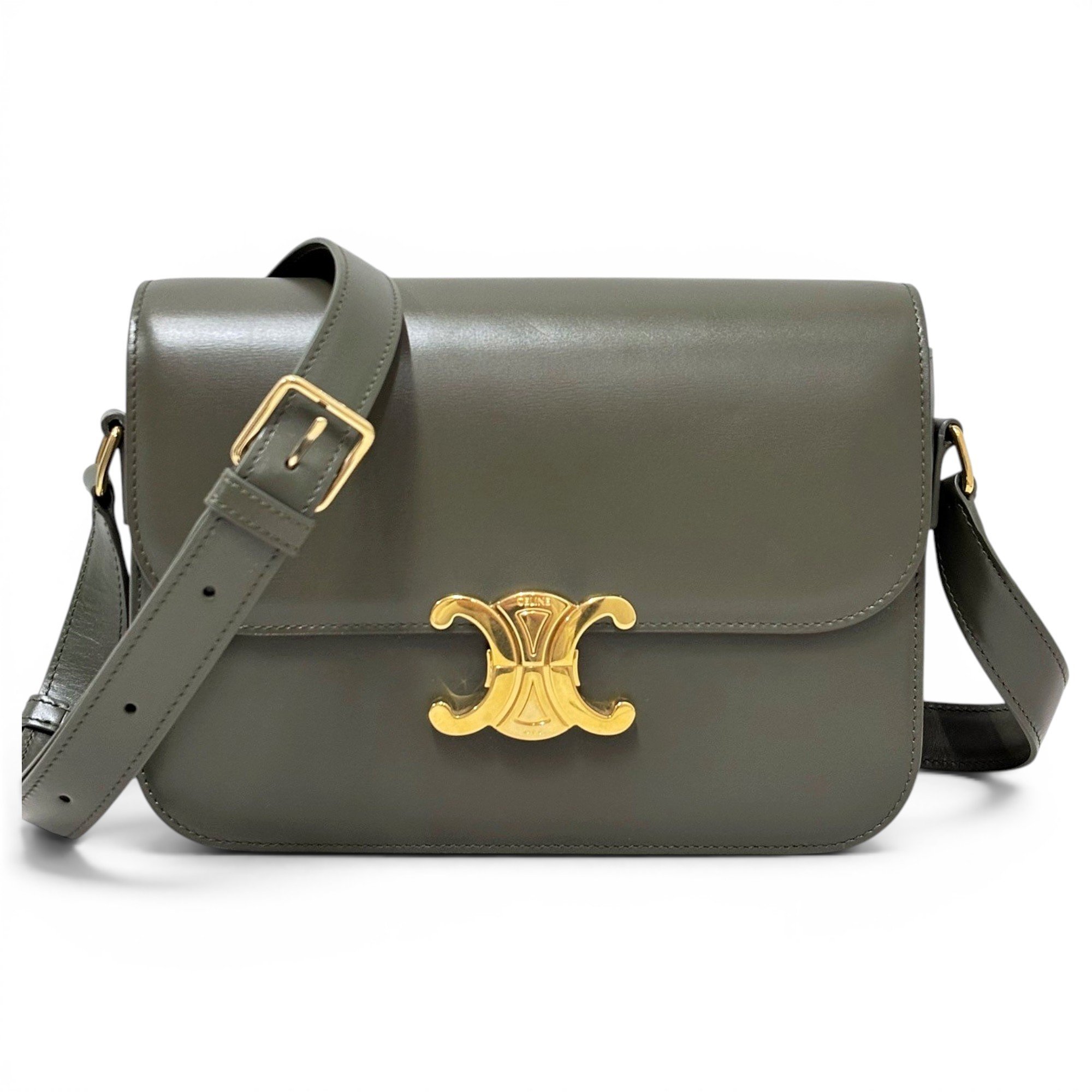 Triomphe leather handbag