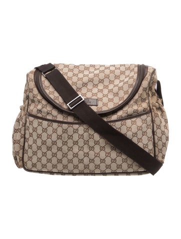 GG Canvas Diaper Bag
