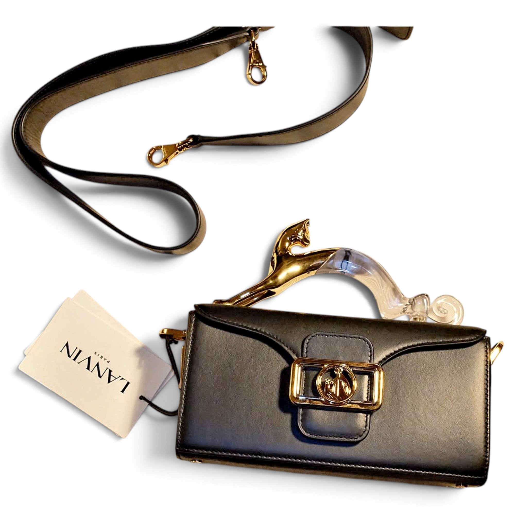 Lanvin Pencil Chat leather handbag