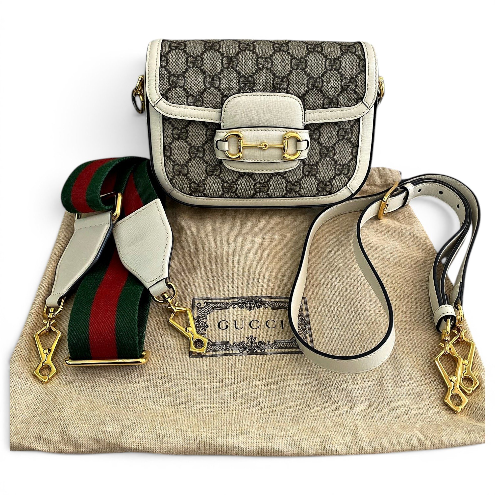 Horsebit 1955 Flap cloth handbag