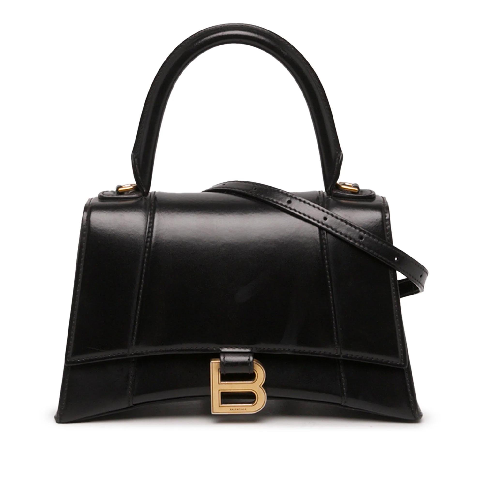 Hourglass pony-style calfskin handbag