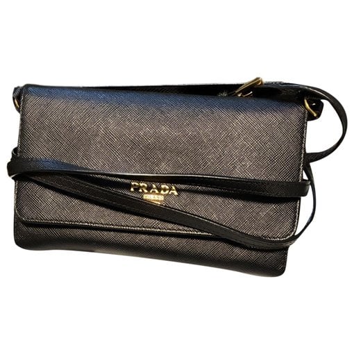 Leather clutch bag