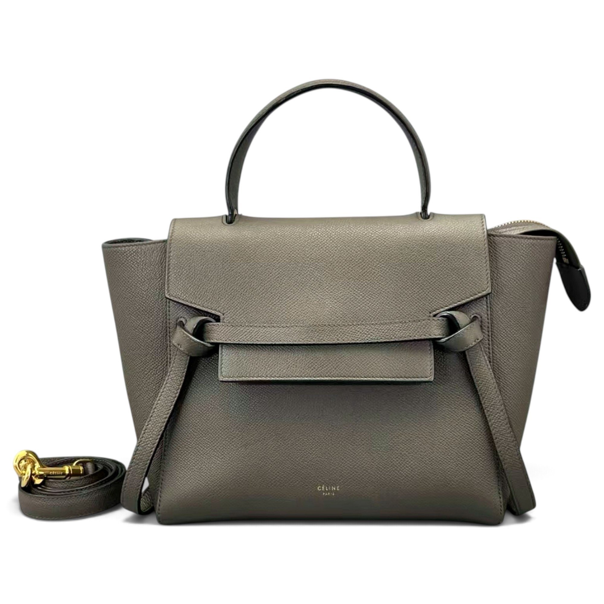Belt leather handbag