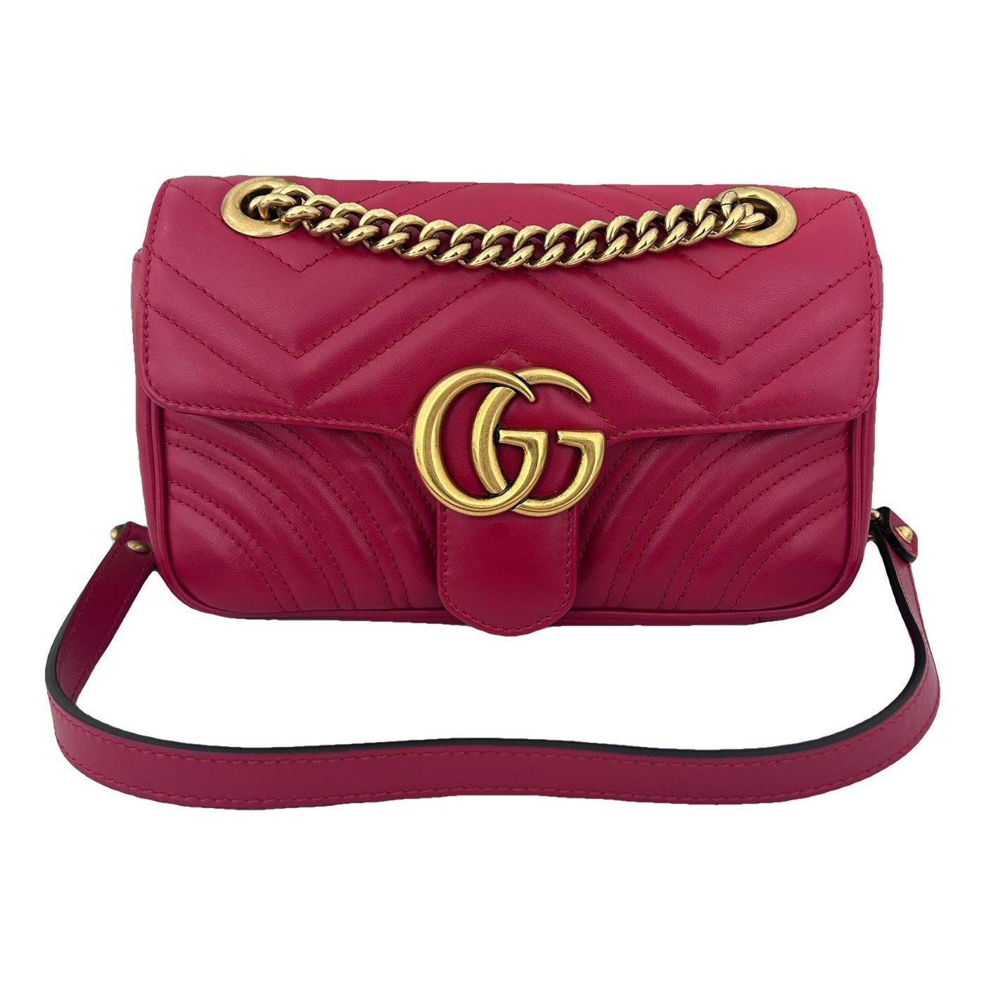 GG Marmont Flap leather handbag