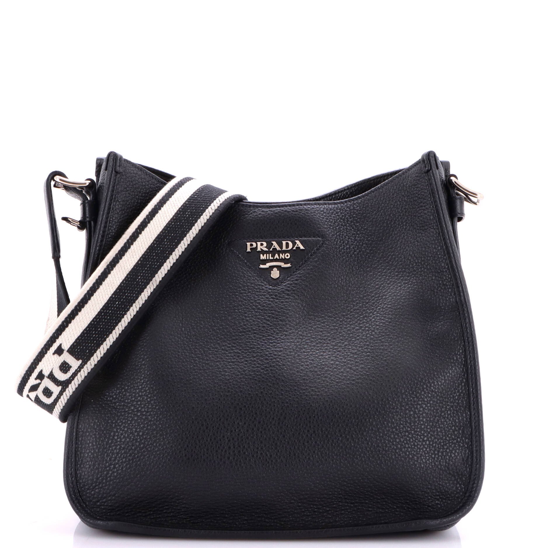 Logo Strap Hobo Leather Medium