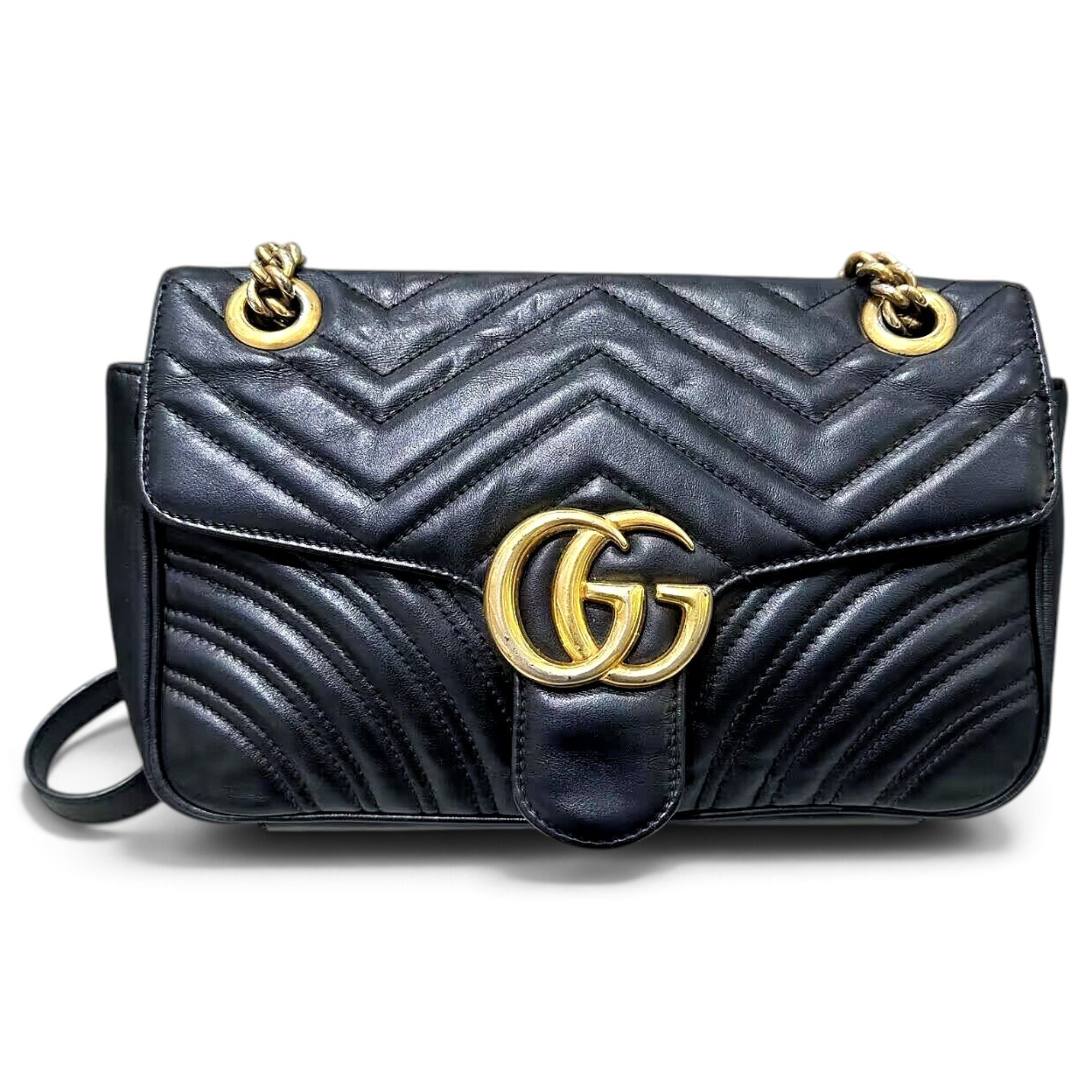 GG Marmont Flap leather handbag