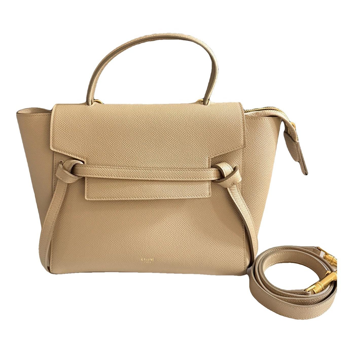 Belt leather handbag
