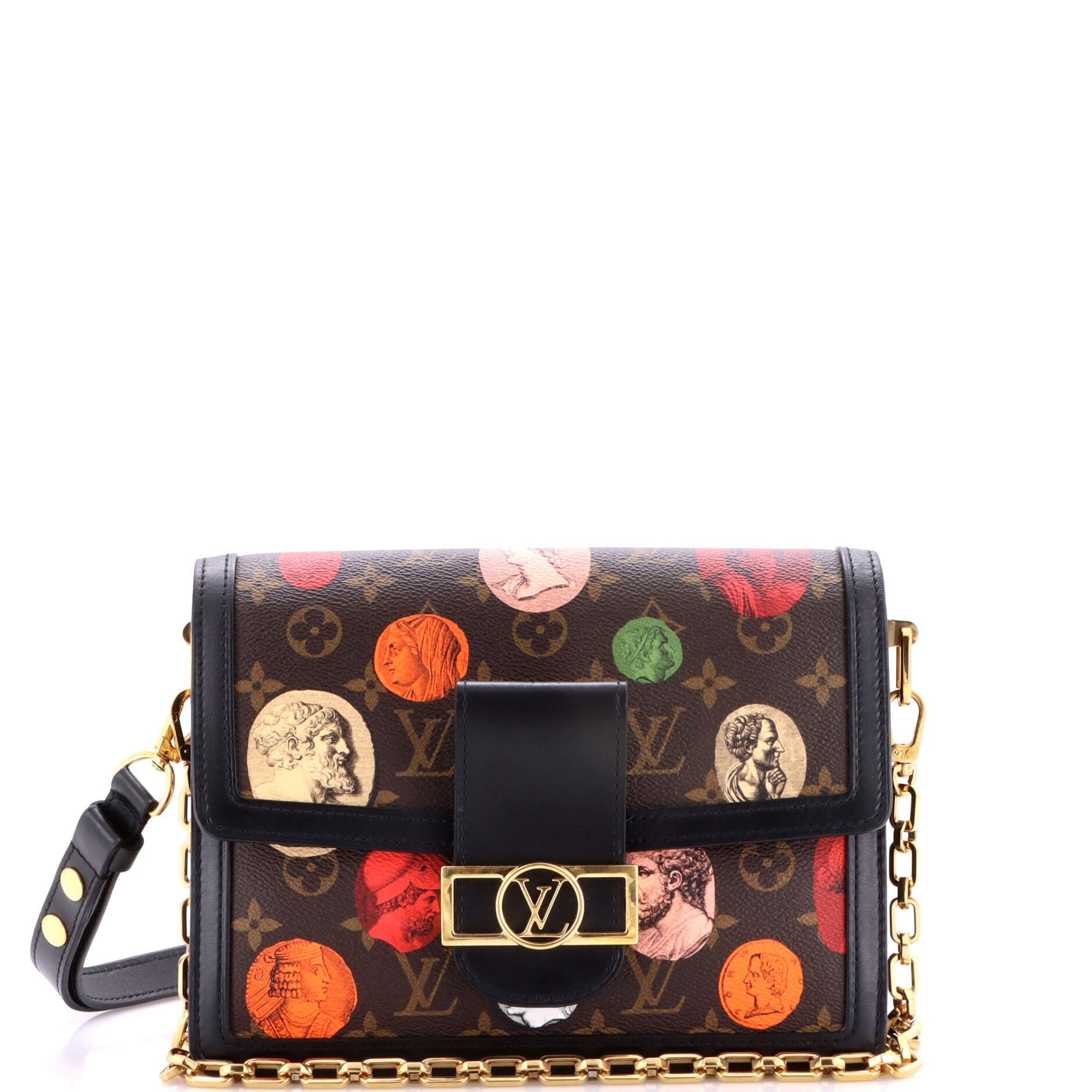 Louis Vuitton Dauphine Shoulder Bag Limited Edition Fornasetti Cameo Monogram Canvas MM