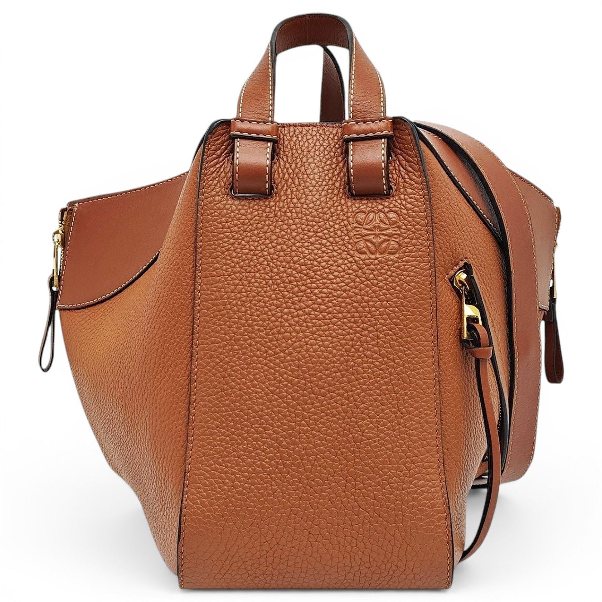 Hammock leather handbag