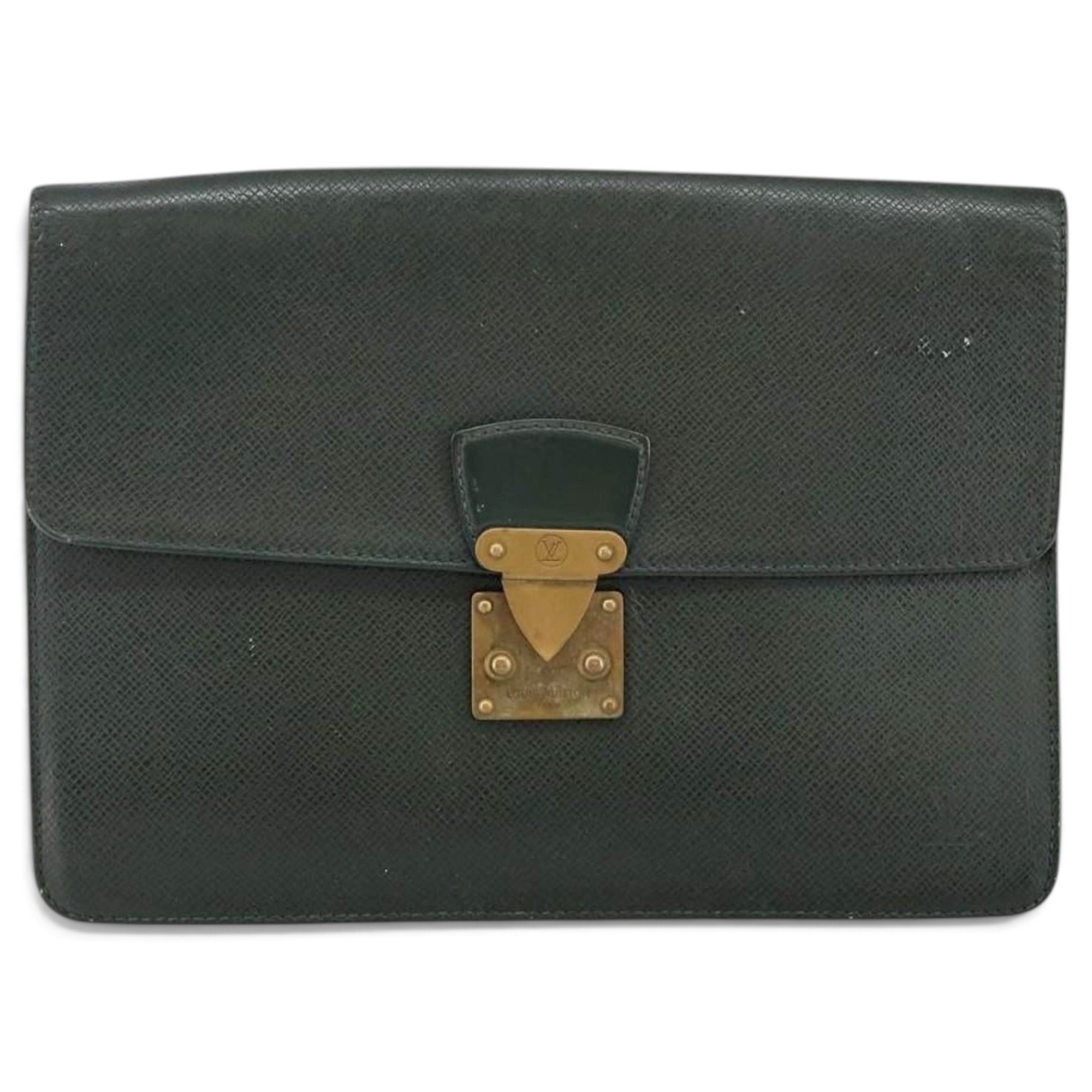 Kourad leather clutch bag