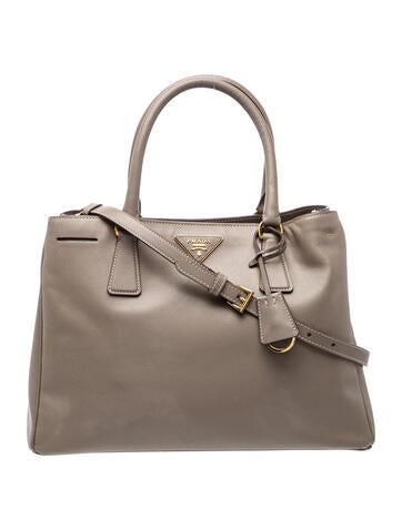 Saffiano Leather Top Handle Bag Large