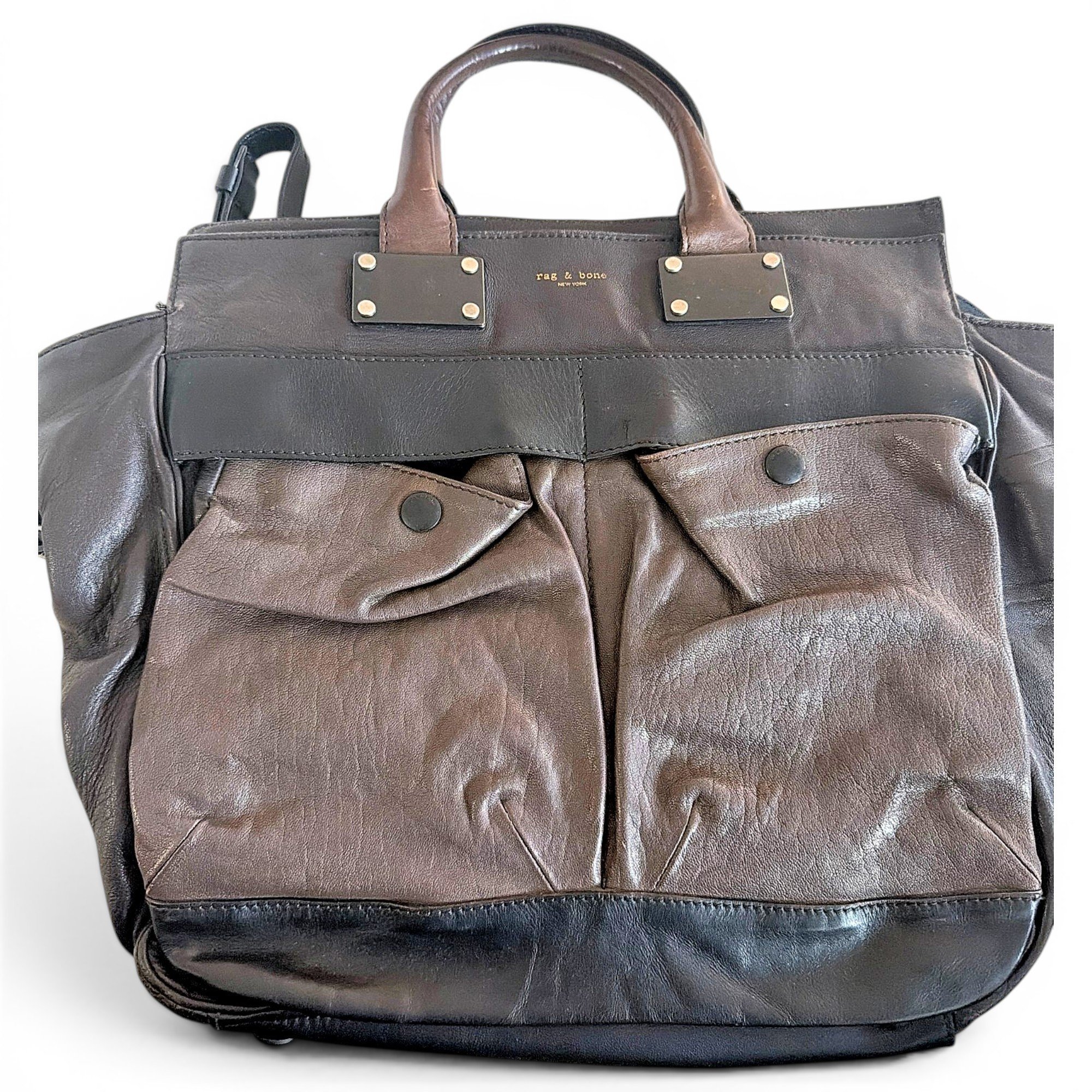 Leather tote