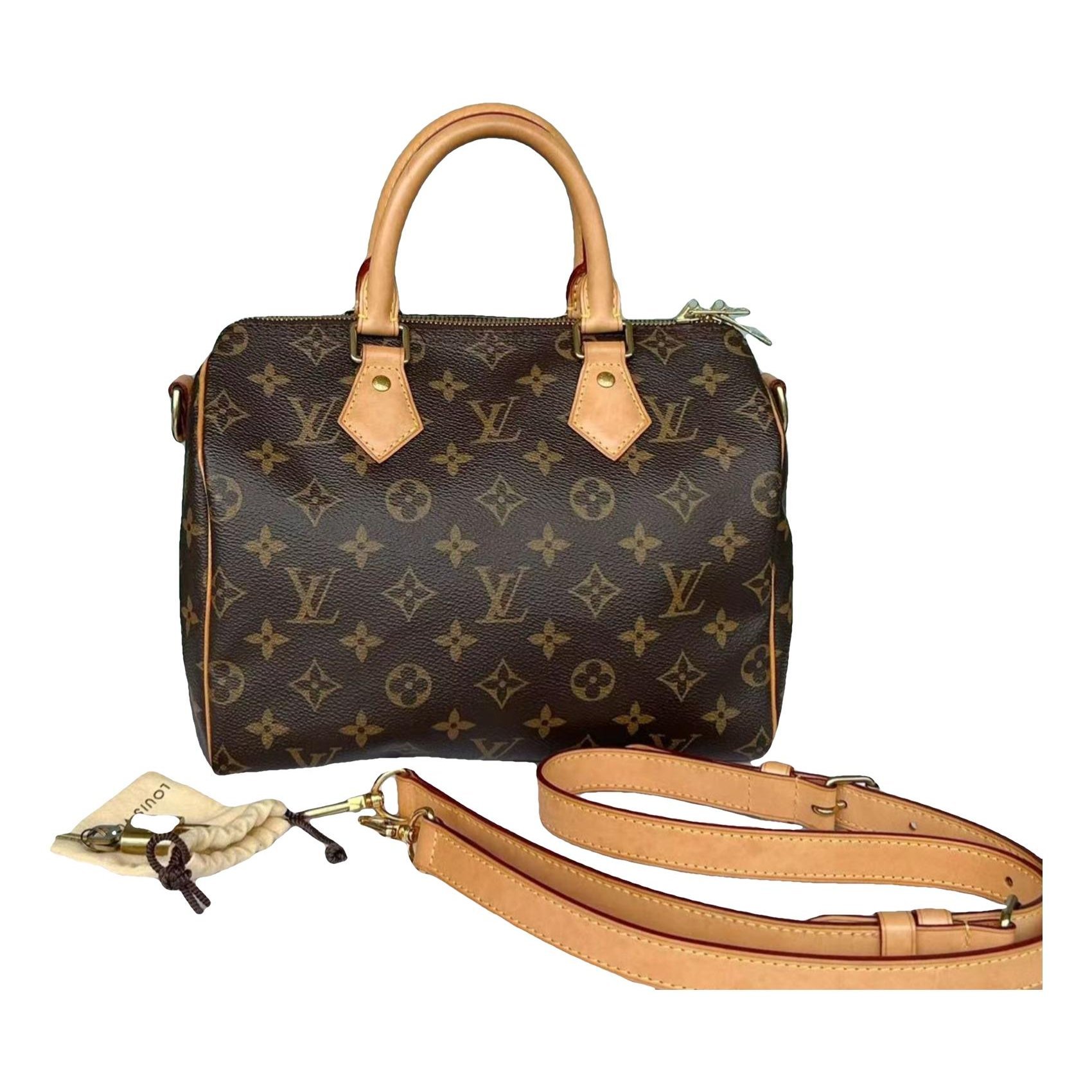 Speedy leather handbag
