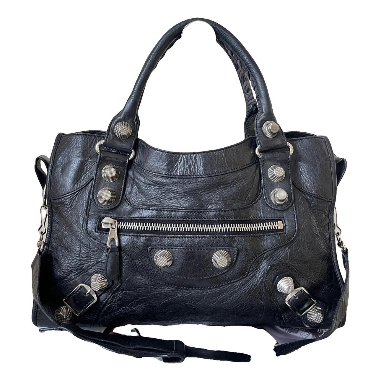 City leather crossbody bag
