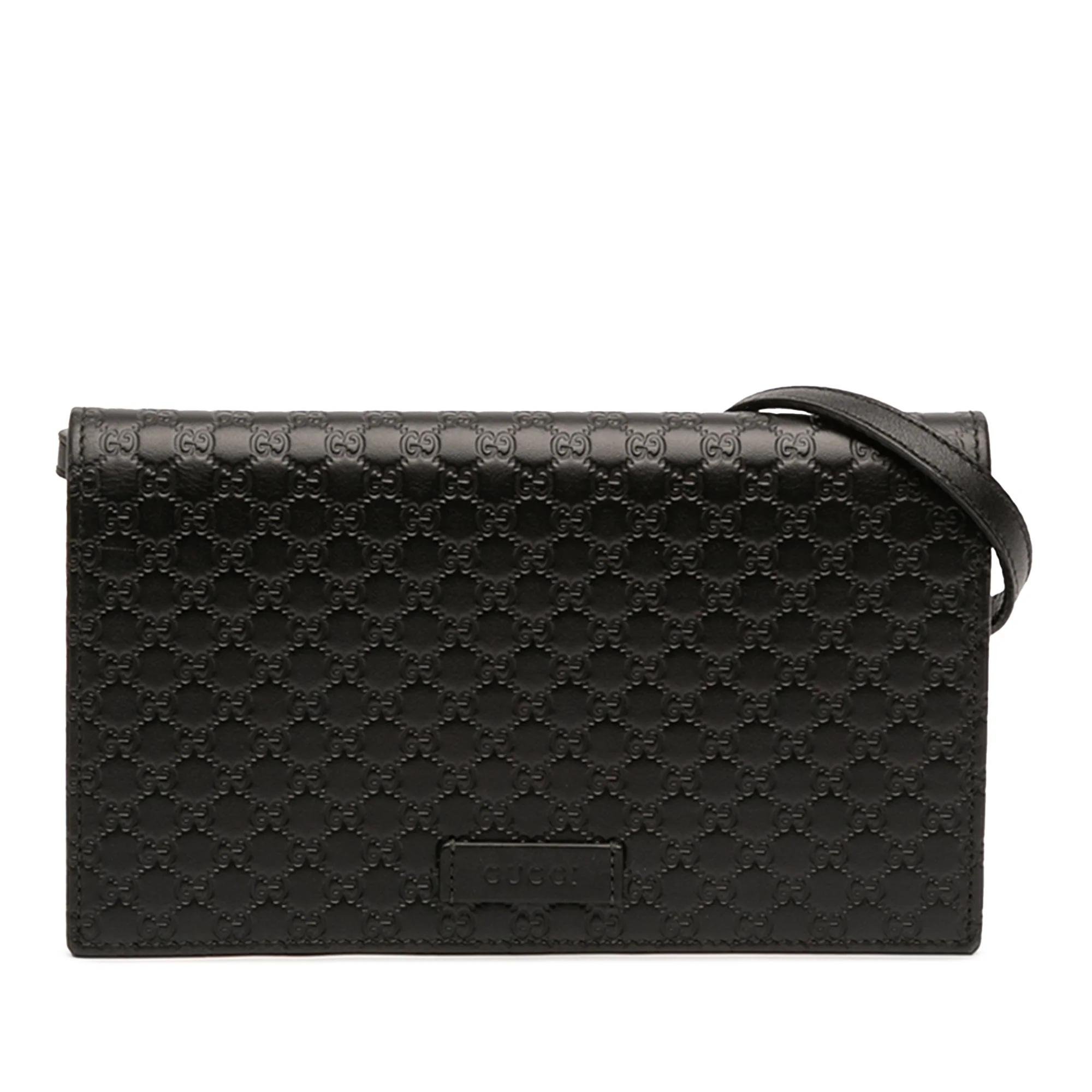 Gucci GG Marmont Chain Wallet Strass leather handbag
