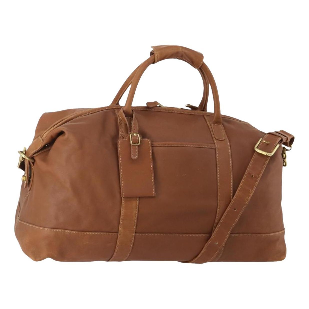 Leather bowling bag