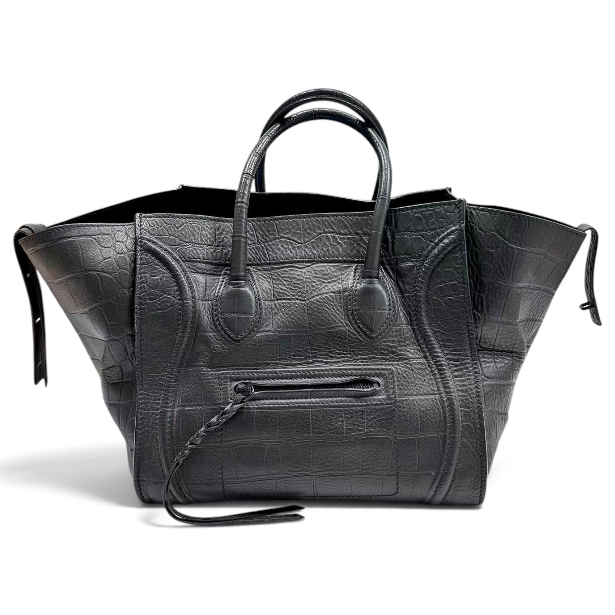 Celine Luggage Phantom leather handbag