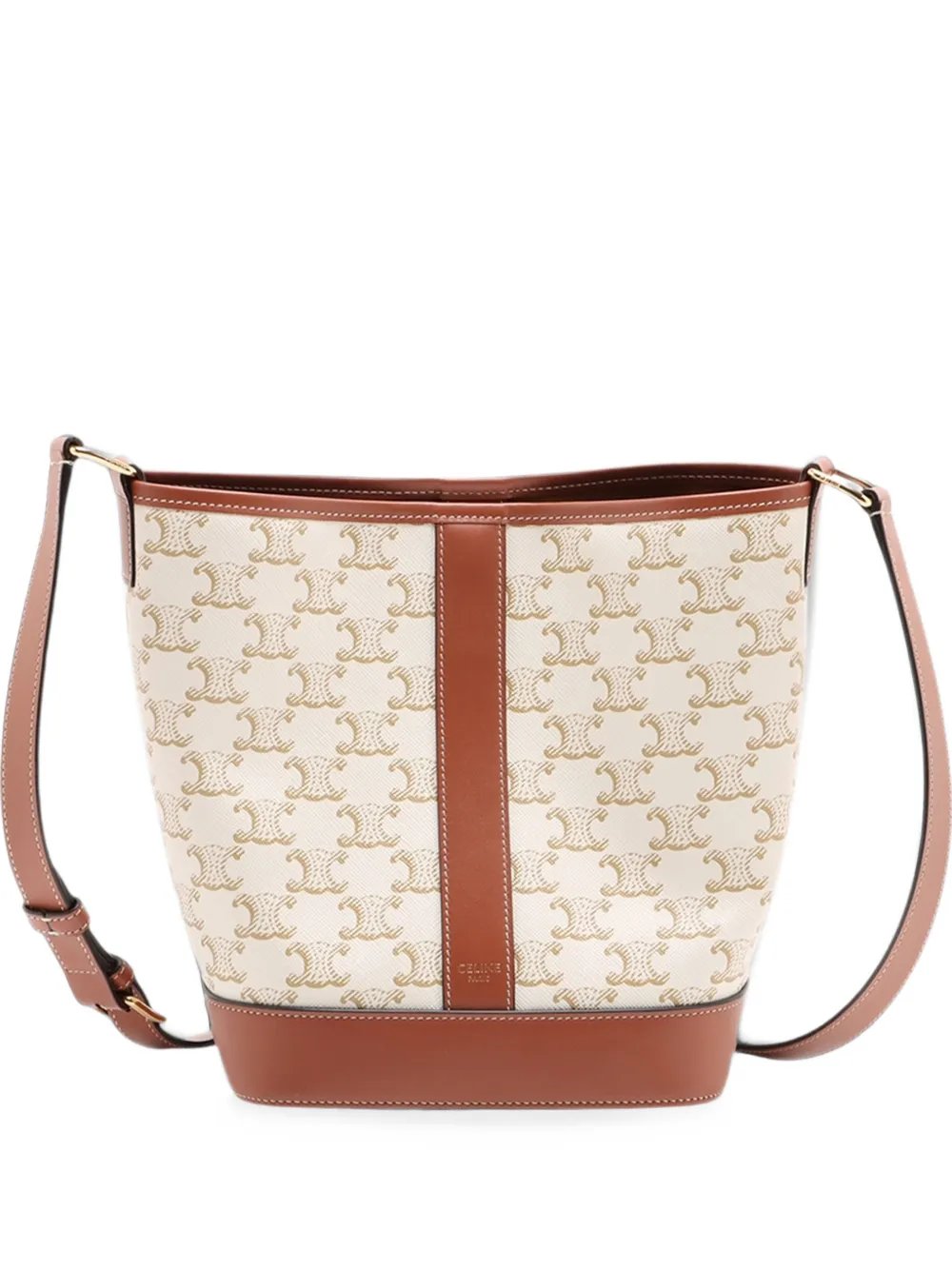 2018-2026 Small Triomphe Coated Canvas bucket bag