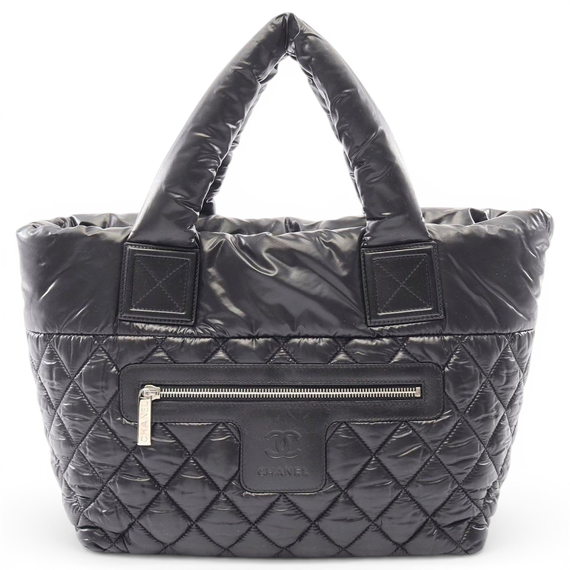 Cocoon leather tote