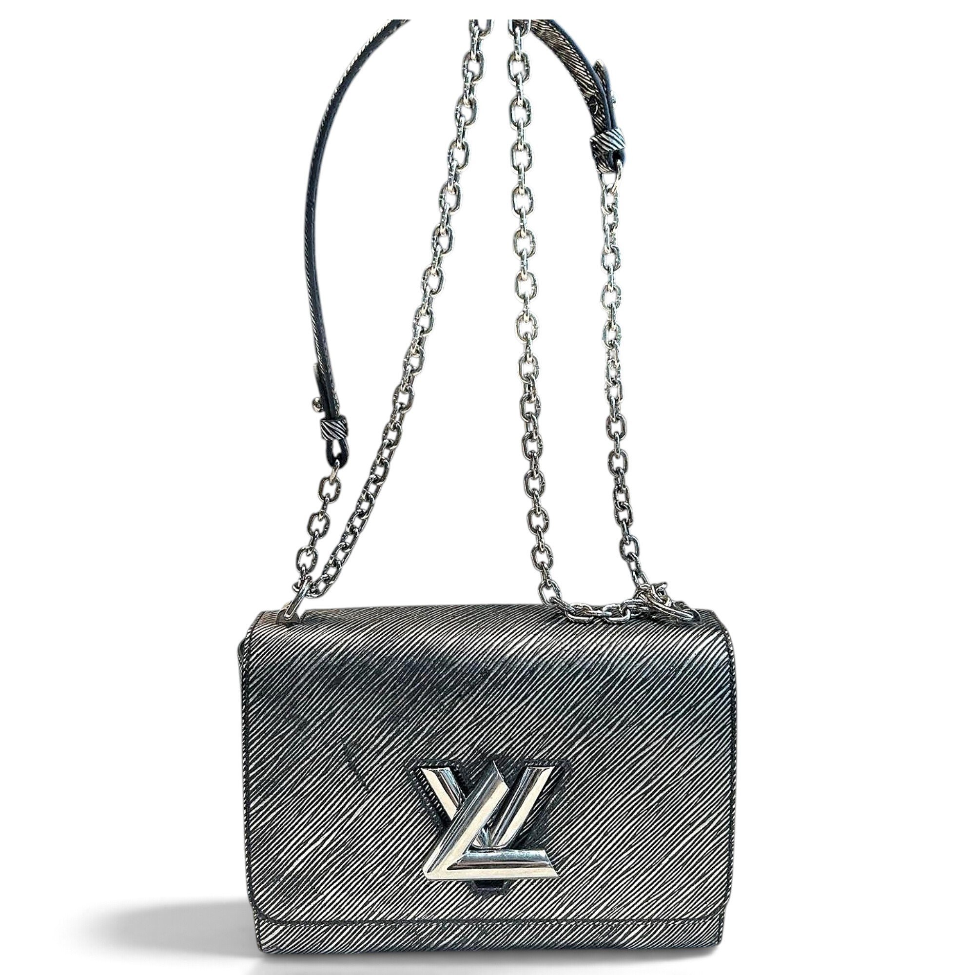 Twist leather handbag