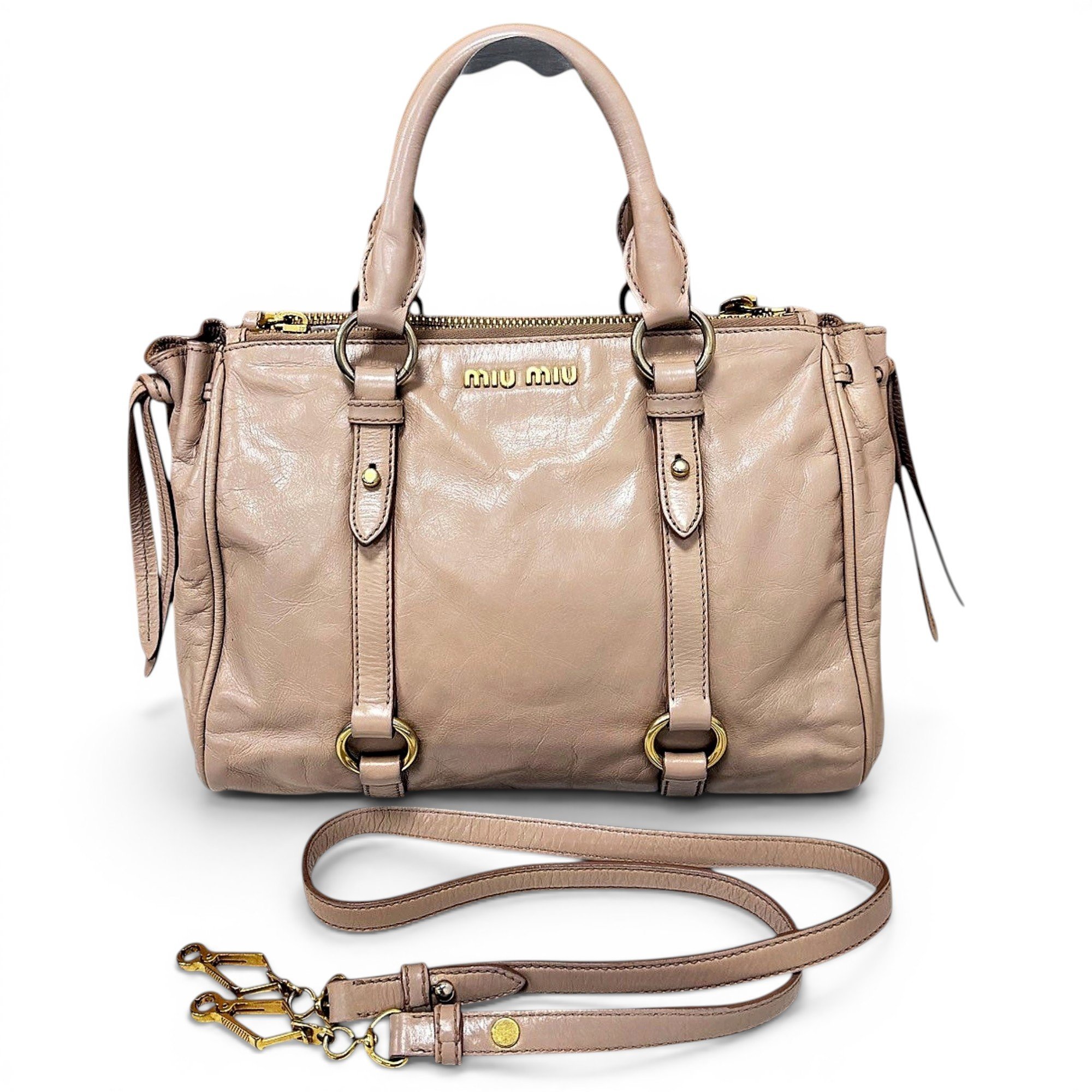 Vitello leather handbag