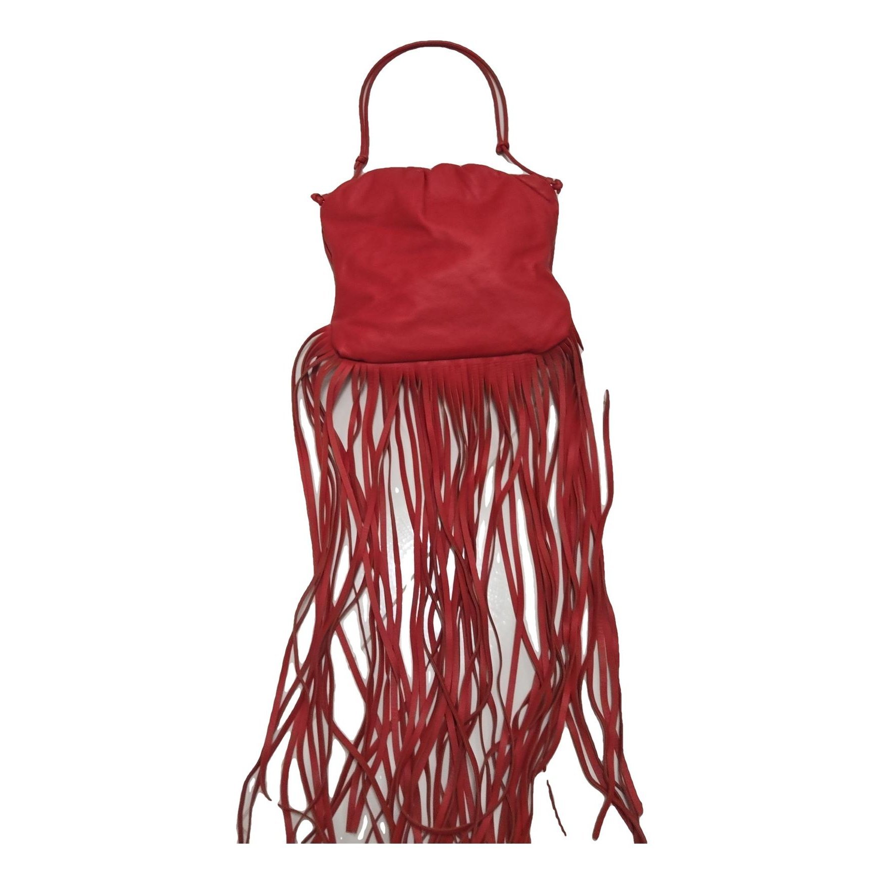 Fringe Pouch leather handbag
