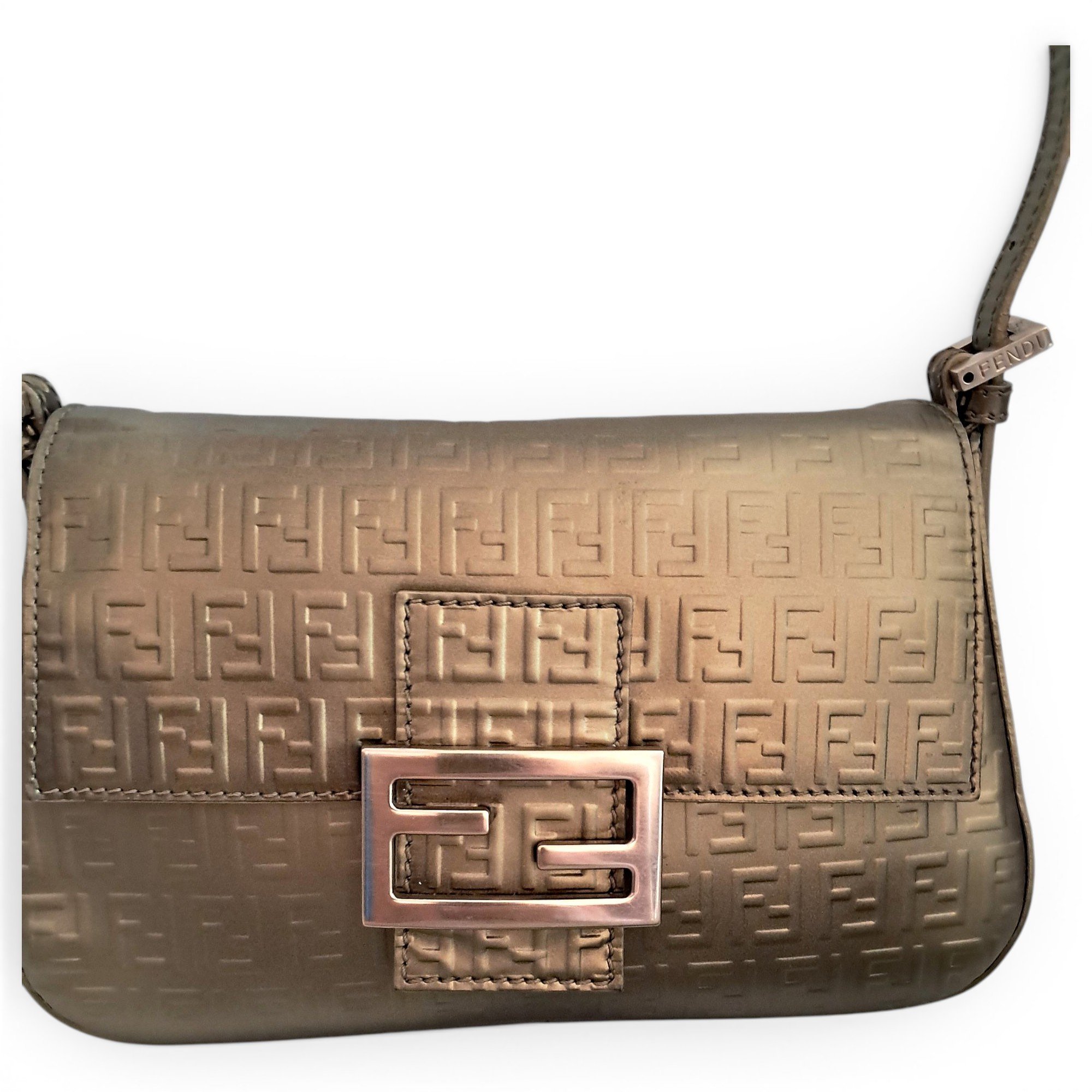 Baguette leather handbag