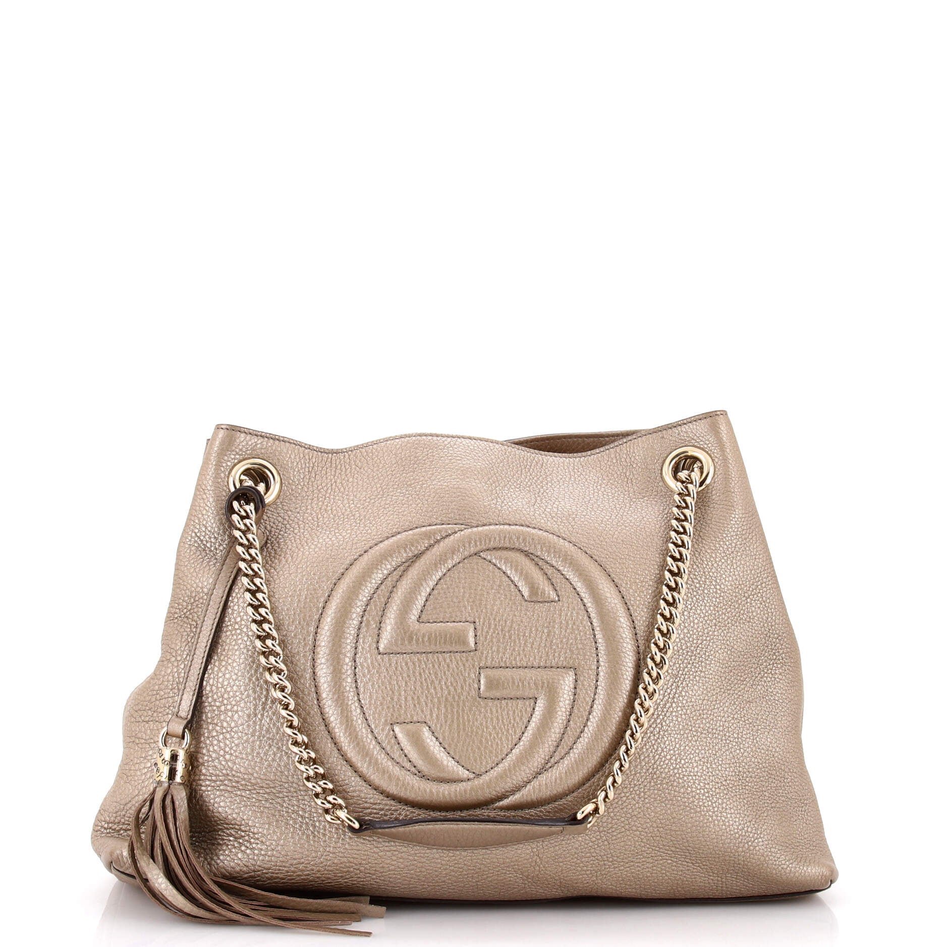 Soho Chain Strap Shoulder Bag Leather Medium