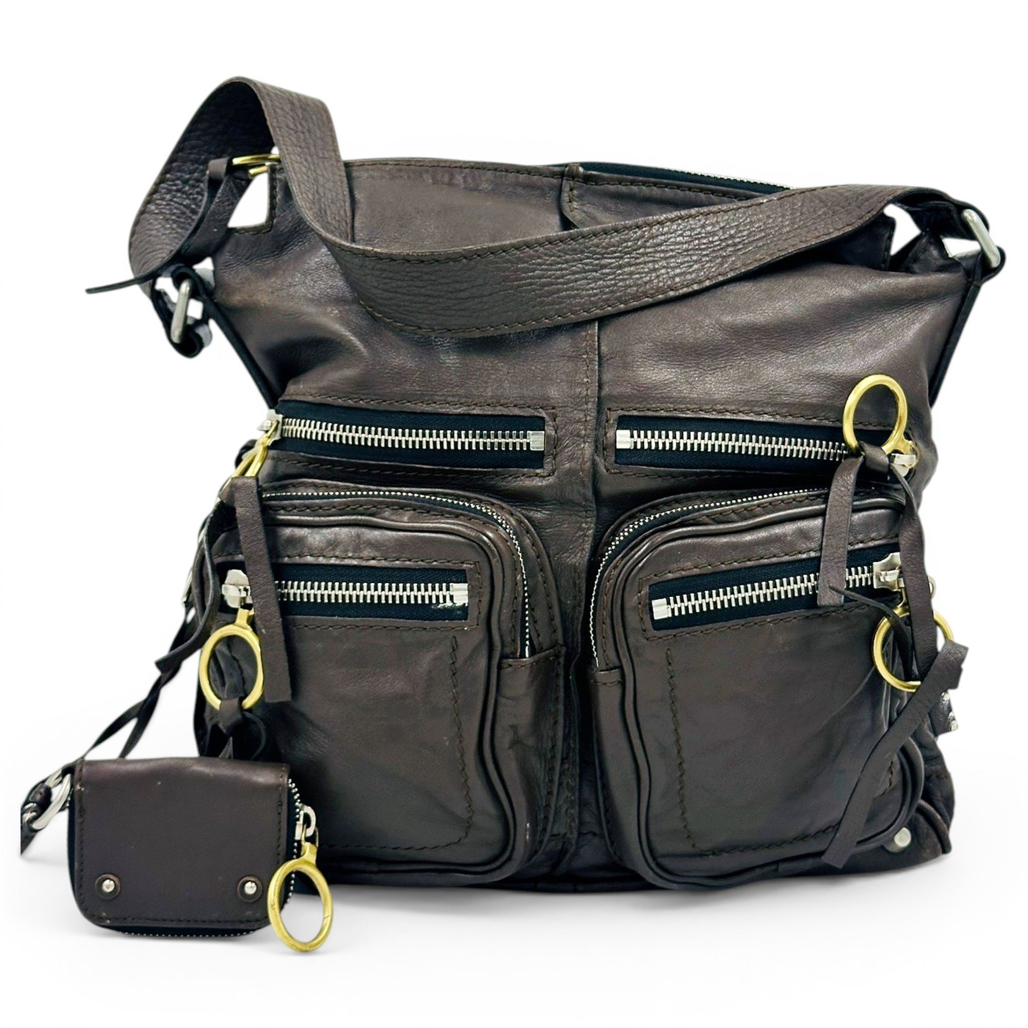 Leather handbag