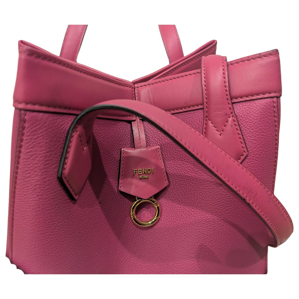 Origami leather handbag