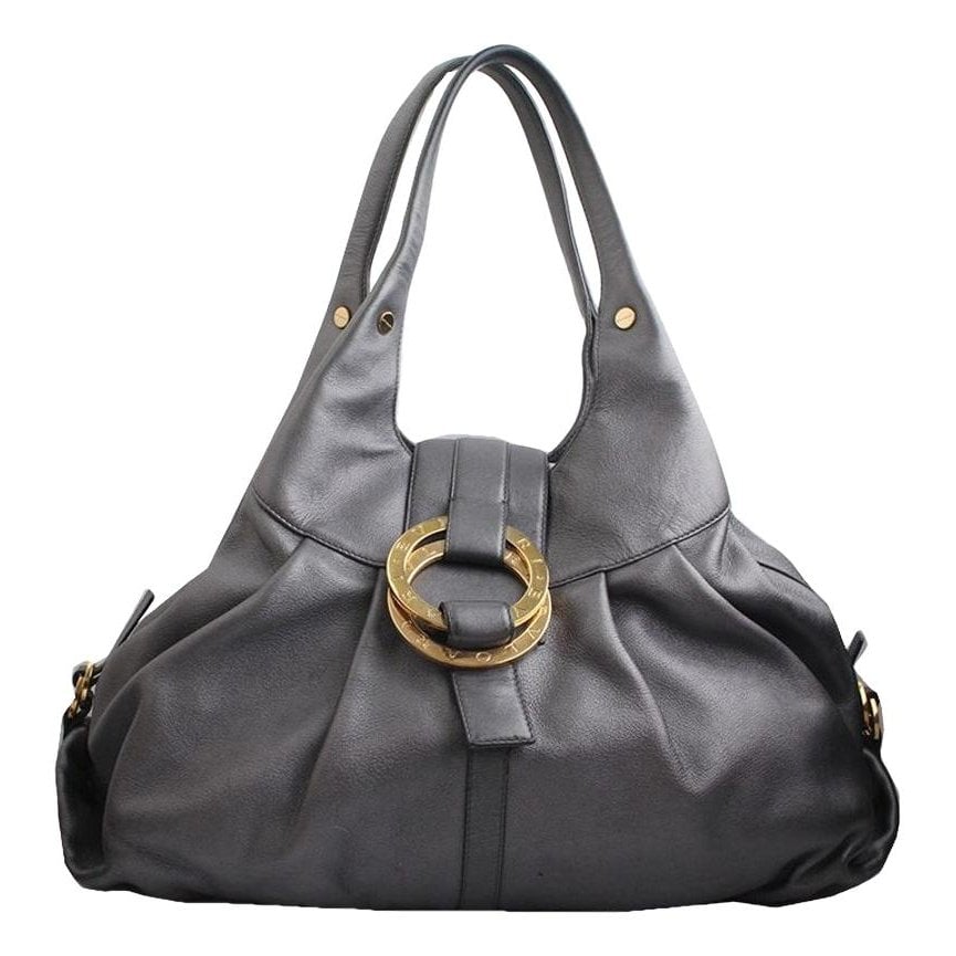 Leather clutch bag