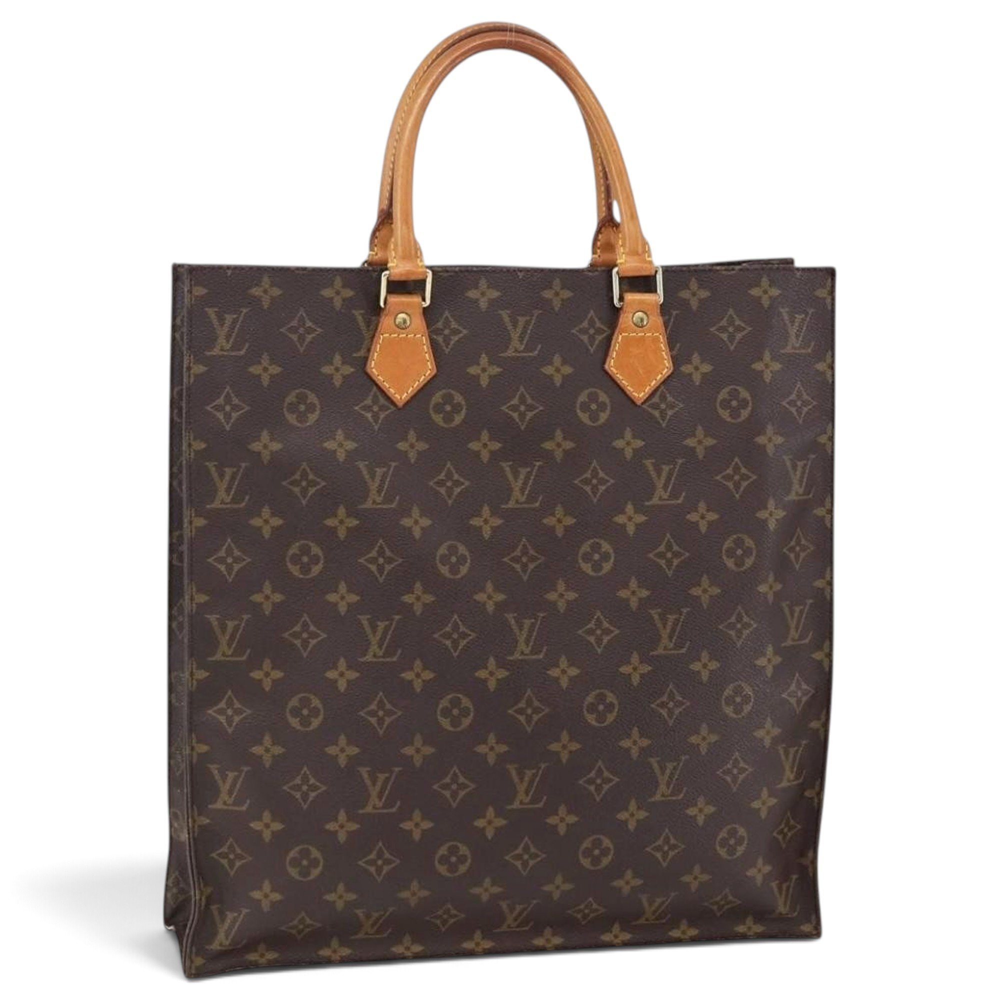 Plat leather tote